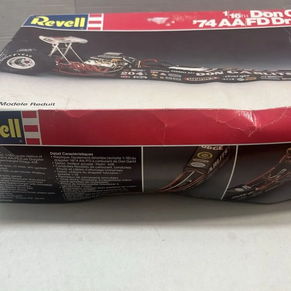 1/16 Revell Don Garlits '74 AA/FD Dragster #7472 Model Kit - Partially Built